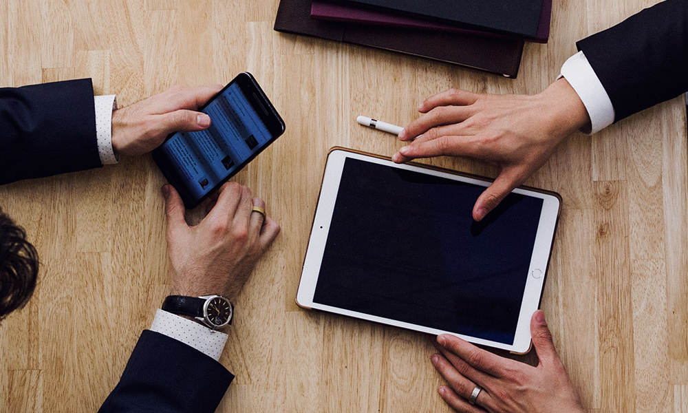 Lawyer with Tablet